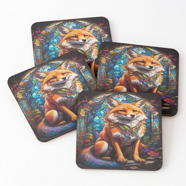 Item preview, Fox Stained Glass Art designed and sold by druidwolfart.