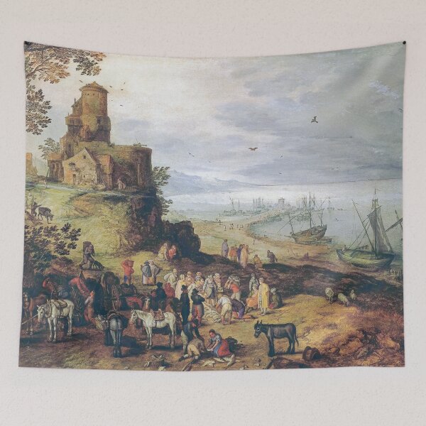 Item preview, Brueghel's Fish Market: Calling Apostles Peter & Andrew designed and sold by TheSoulOfArt.
