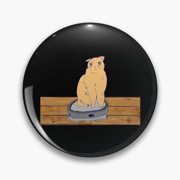 Item preview, Cat on vacuum robot cute cat fan robot vacuum lover designed and sold by Artstastic.