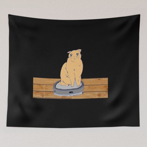 Item preview, Cat on vacuum robot cute cat fan robot vacuum lover designed and sold by Artstastic.