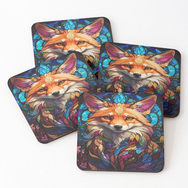 Item preview, Fox Stained Glass Art designed and sold by druidwolfart.