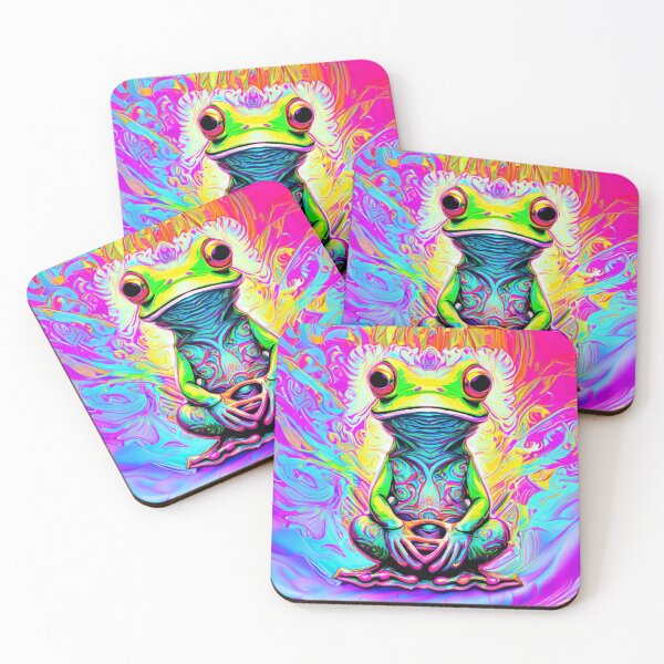 Item preview, Psychedelic Frog designed and sold by The Raven Gift Co.