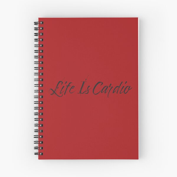 Aperçu de l'œuvre La vie est cardio - Fond rouge créée et vendue par Daniel-DL.