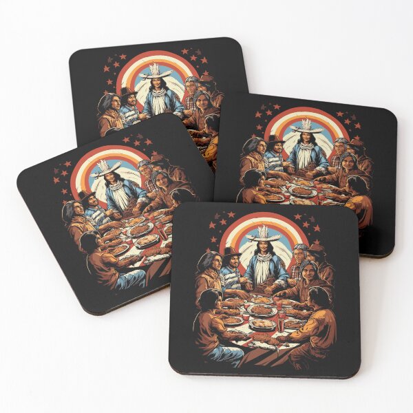 Item preview, Thanksgiving Spirit Pilgrims & American Indian designed and sold by NoLimit-Merica.