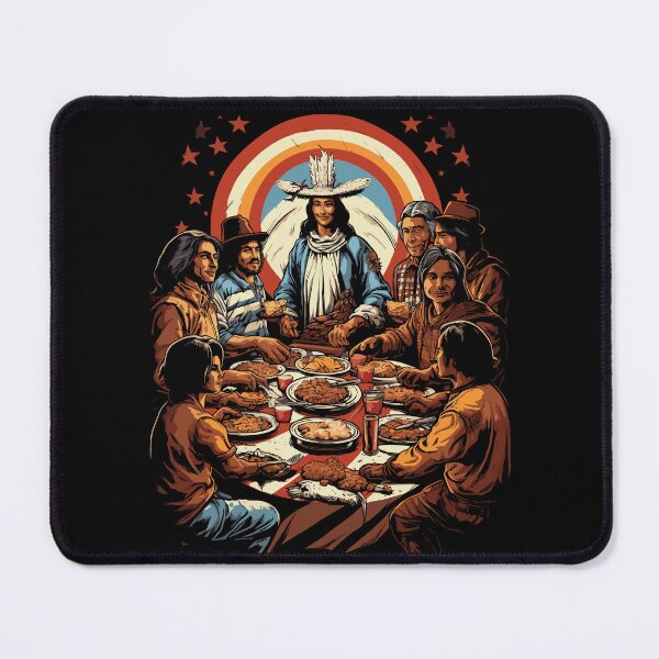 Item preview, Thanksgiving Spirit Pilgrims & American Indian designed and sold by NoLimit-Merica.
