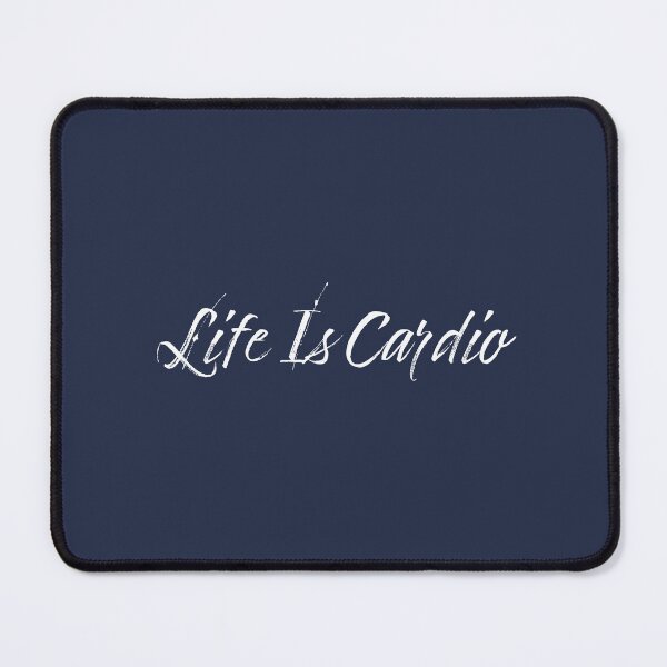 Item preview, Life Is Cardio - Navy Blue Background designed and sold by Daniel-DL.