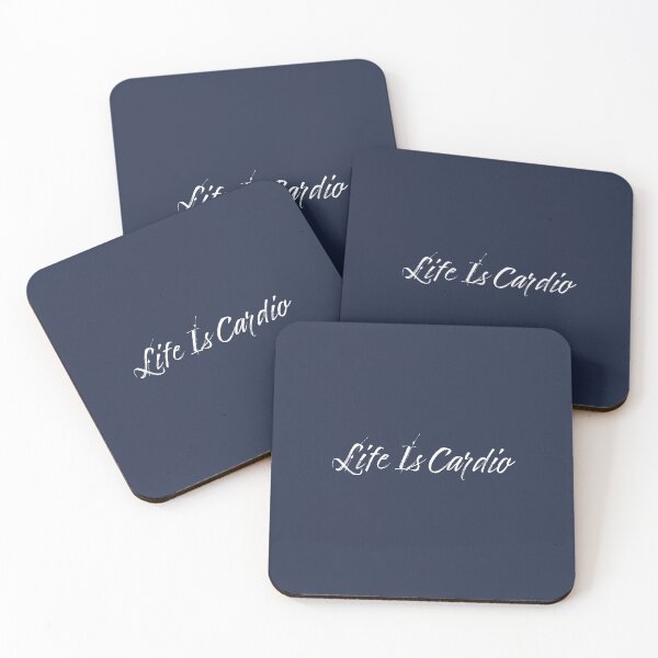 Item preview, Life Is Cardio - Navy Blue Background designed and sold by Daniel-DL.