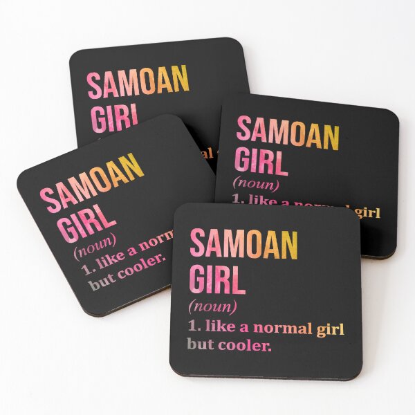 Item preview, Samoan Girl Definition Samoa in Watercolor designed and sold by XCIV.