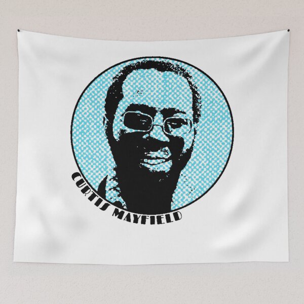 Item preview, Curtis music Mayfield - Funk & Soul Superstar - Blue Print designed and sold by KMAArtStore.