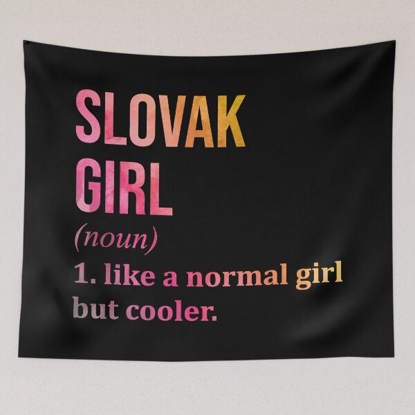 Item preview, Slovak Girl Definition Slovakia in Watercolor designed and sold by XCIV.