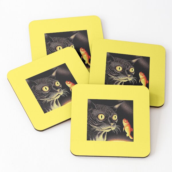 Item preview, Cat sees Fish  designed and sold by ThuslySpokenArt.