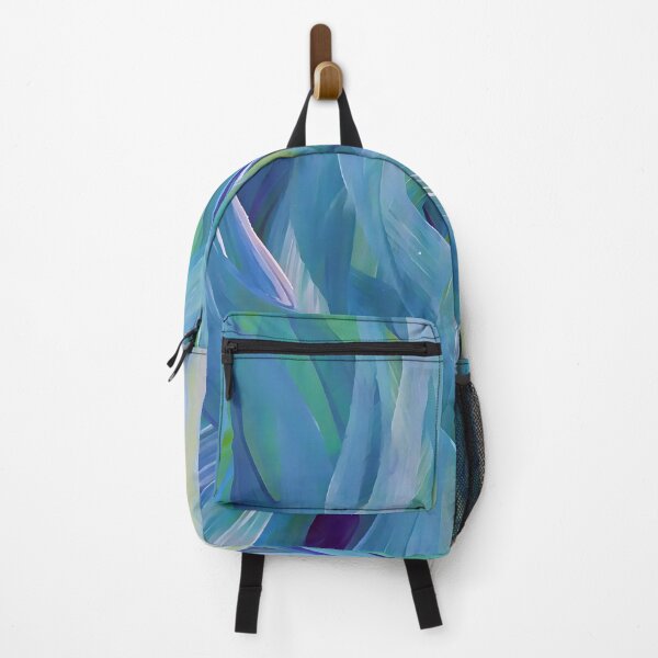 Item preview, Abstract Acrylic Painting: Blue Leaf-Inspired Artwork designed and sold by AussieMuma.