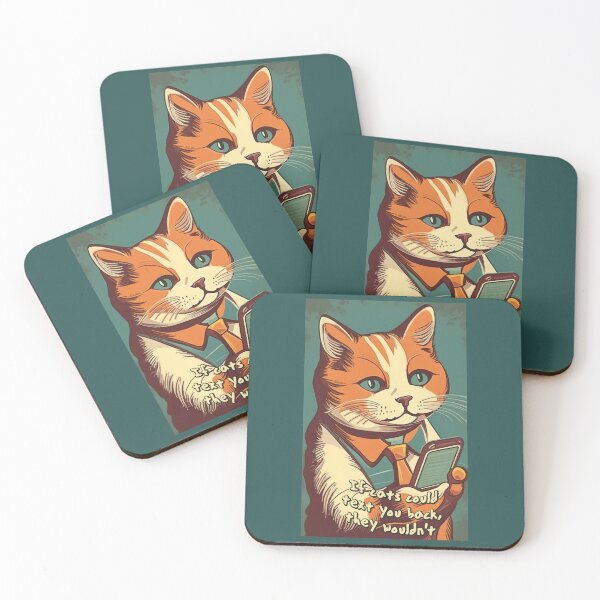 Item preview, If cats could text you back, they wouldn't (#03) [Create a set!] designed and sold by SolidEarthArt.
