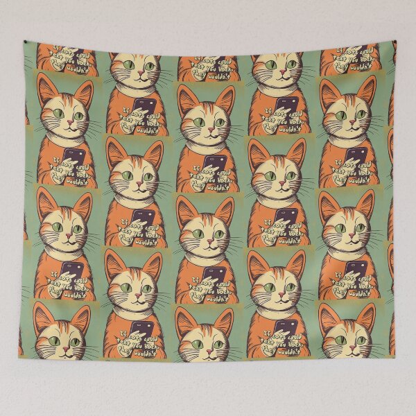Item preview, If cats could text you back, they wouldn't (#05) [Create a set!] designed and sold by SolidEarthArt.