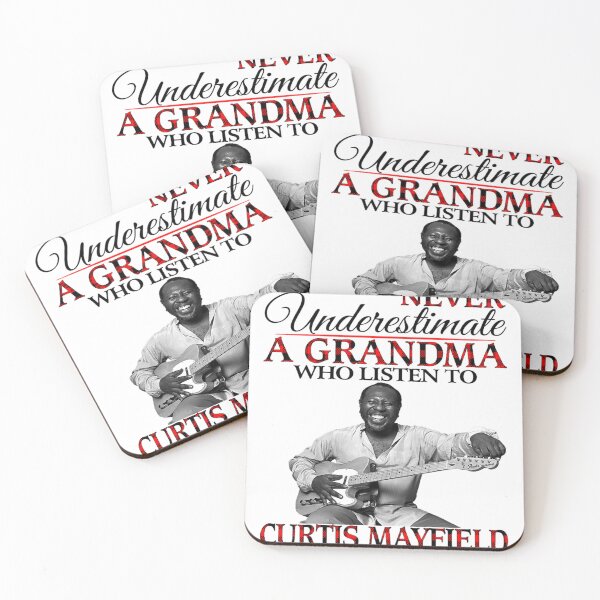 Item preview, Never Underestimate a Grandma who listens to Curtis designed and sold by BurnsDeepFried.