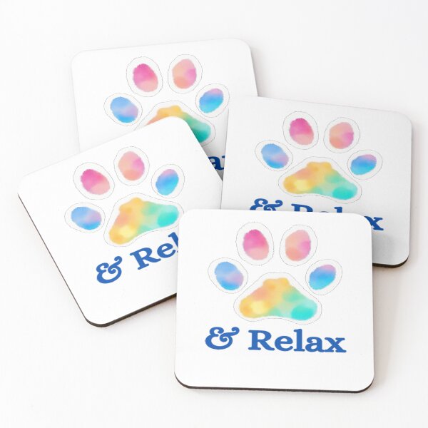 Item preview, Paws and Relax, Paw Print, Dog Paw Print, Words, Sayings, Quotes designed and sold by BirdsnStuff.