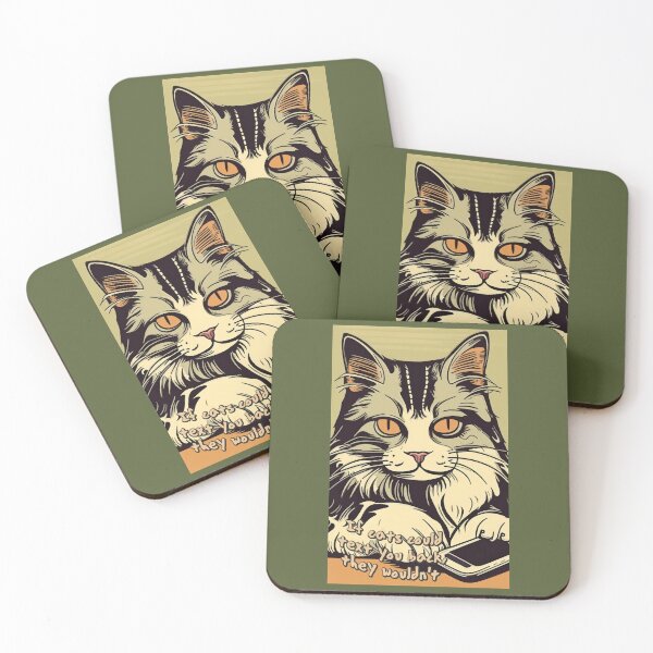 Item preview, If cats could text you back, they wouldn't (#06) [Create a set!] designed and sold by SolidEarthArt.