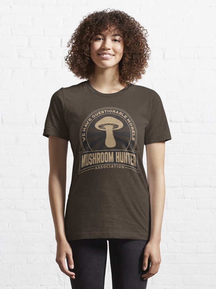 Alternate view of Mushroom Hunter Questionable Morels - Funny Mushroom Pun Gift Essential T-Shirt