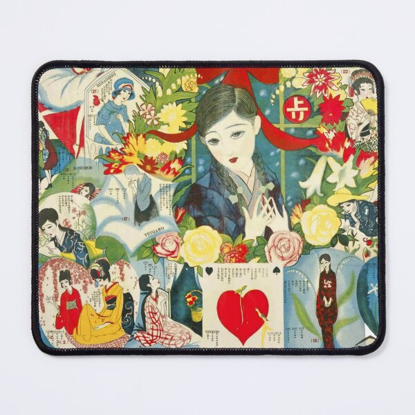 Item preview, Vintage Japanese Girl Art: old board game Retro Illustration by Sudo Shigeru designed and sold by JapaneseClub.