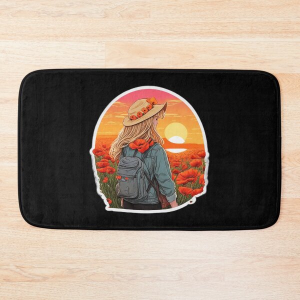 Item preview, Watching Sunset over Poppy Field - Poppy in My Hair designed and sold by Ridiculam Toga.