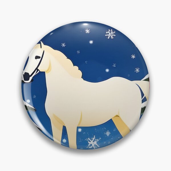 Item preview, White Horse On A Snowy Day  designed and sold by Tinytrends.