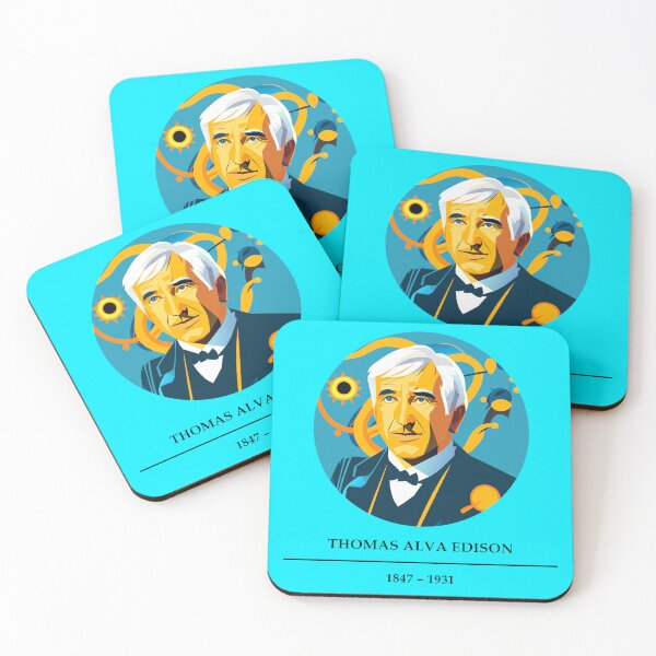 Item preview, Thomas Alva Edison (1847 – 1931) [Ai Generated Vector Art] designed and sold by VitYanakorn.