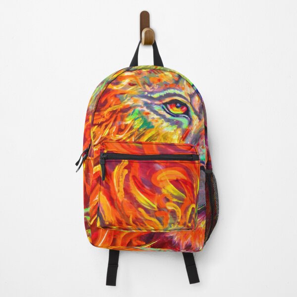 Item preview, Psychedelic trippy fire lion designed and sold by lifeloverarts.
