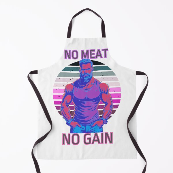 Item preview, NO Meat NO Gain / pink designed and sold by JackAMM.