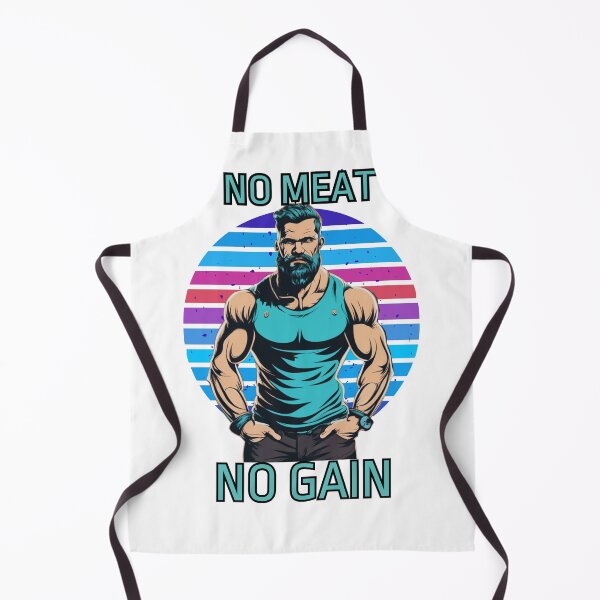 Item preview, NO Meat NO Gain / BLUE designed and sold by JackAMM.