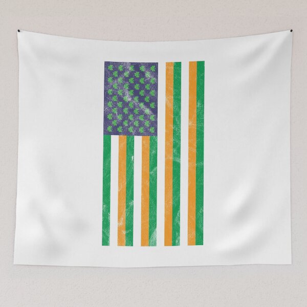 Item preview, US Flag Irish Flagh Mashup designed and sold by wrestletoys.
