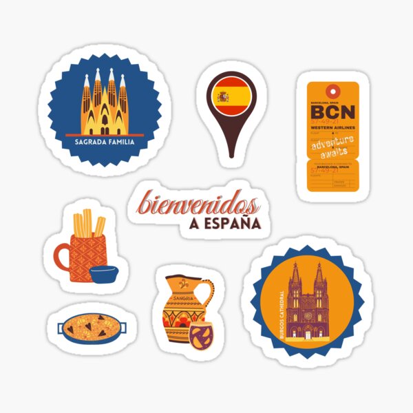 Item preview, Travel Europe Spain Barcelona Sticker Pack designed and sold by Tammystribe.
