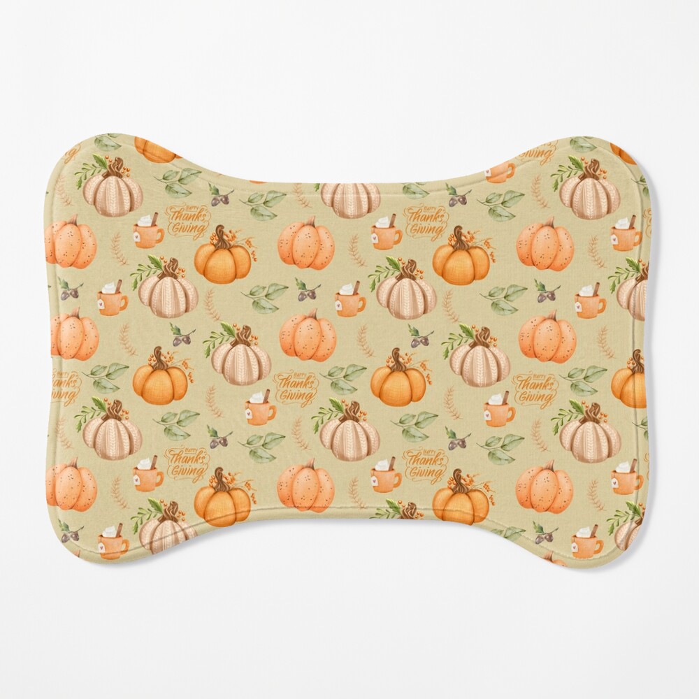 Thanksgiving aesthetic fall pumpkin pattern - beige background Throw Pillow  for Sale by Smitzprints