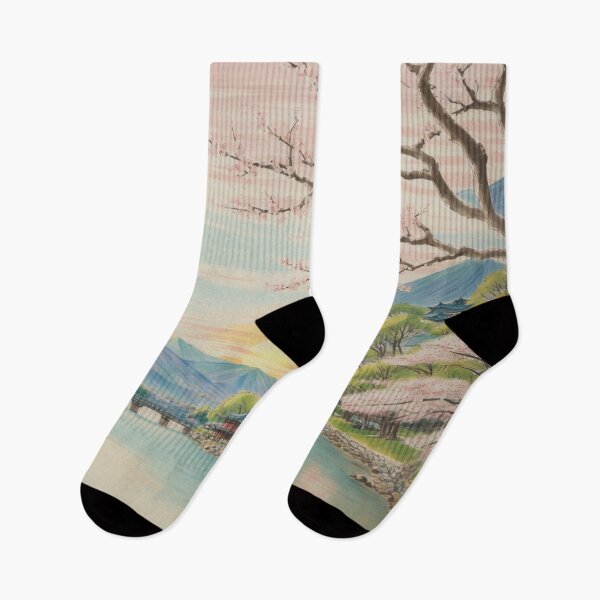 Item preview, Japan sunset at cherry blossom designed and sold by mikaws.