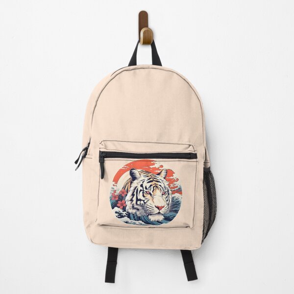 Item preview, White tiger wave Ukiyo-e Hokusai designed and sold by AngelinaBezm.