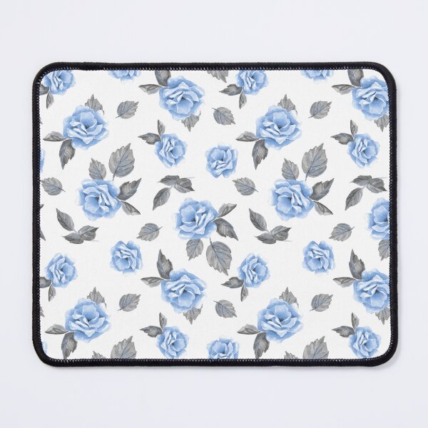 Aperçu de l'œuvre Fleurs roses bleues. Modèle aquarelle créée et vendue par Gribanessa.