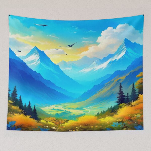 Item preview, Spring Mountain View Painting designed and sold by celartinspire.