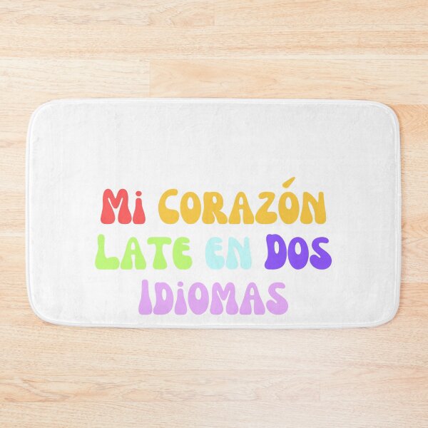 Item preview, Mi Corazón Late en Dos Idiomas Colorful Profesora de Español Bilingüe designed and sold by EverAfterStudio.