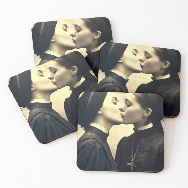 Item preview, Nuns Kissing designed and sold by VisionDuke.