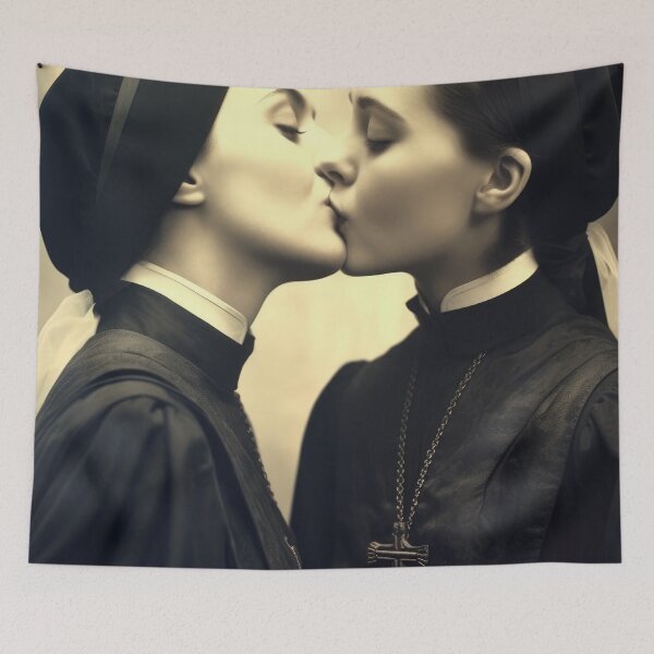 Item preview, monjas besándose designed and sold by VisionDuke.