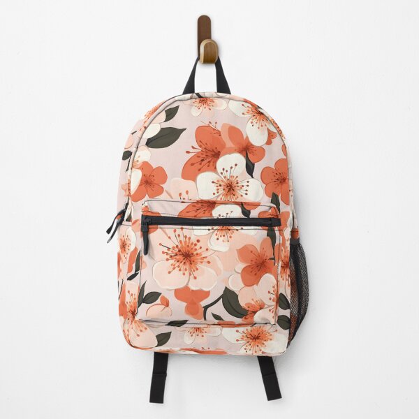 Item preview, Seamless orange cherry blossom pattern image designed and sold by Autaporn199.