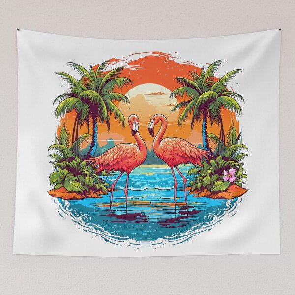 Item preview, Tropical Flamingos designed and sold by Win Hardy.