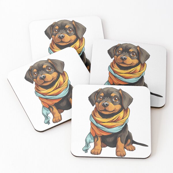 Item preview, Rottweiler wears scarf designed and sold by toriodesigns.