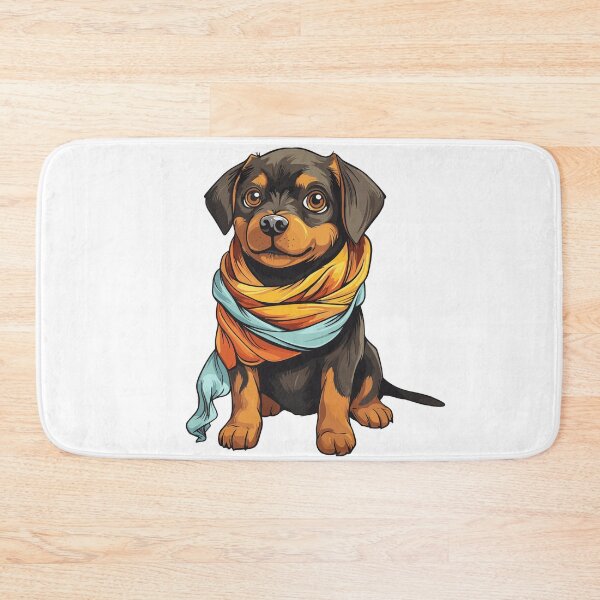 Item preview, Rottweiler wears scarf designed and sold by toriodesigns.