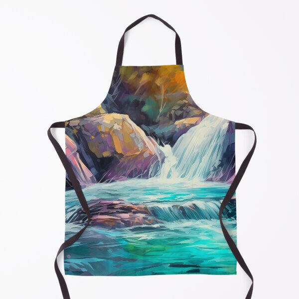 Item preview, Waterfall in the beautiful woods designed and sold by Art by Lilia.