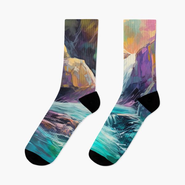 Item preview, Waterfall in the beautiful woods designed and sold by Art by Lilia.