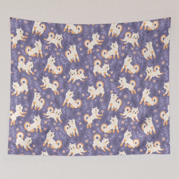 Item preview,  Playful Cream Shiba Inu Pattern designed and sold by DeKoro.