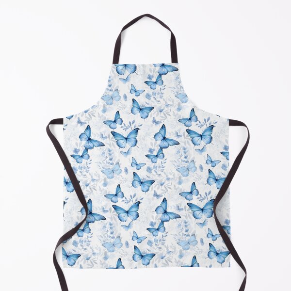 Aperçu de l'œuvre Modèle de superposition composite papillon bleu bébé et blanc #1 créée et vendue par ARTficiallyAnon.