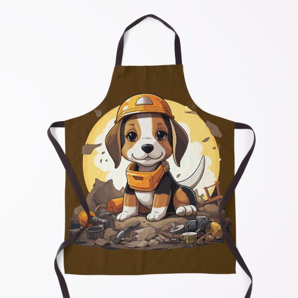 Item preview, Little beagle is a construction worker designed and sold by toriodesigns.