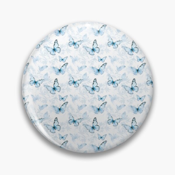 Item preview, Baby Blue & White Butterfly Composite Overlay Pattern #2 designed and sold by ARTficiallyAnon.