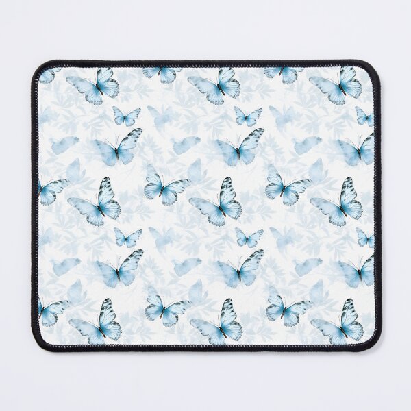 Item preview, Baby Blue & White Butterfly Composite Overlay Pattern #2 designed and sold by ARTficiallyAnon.